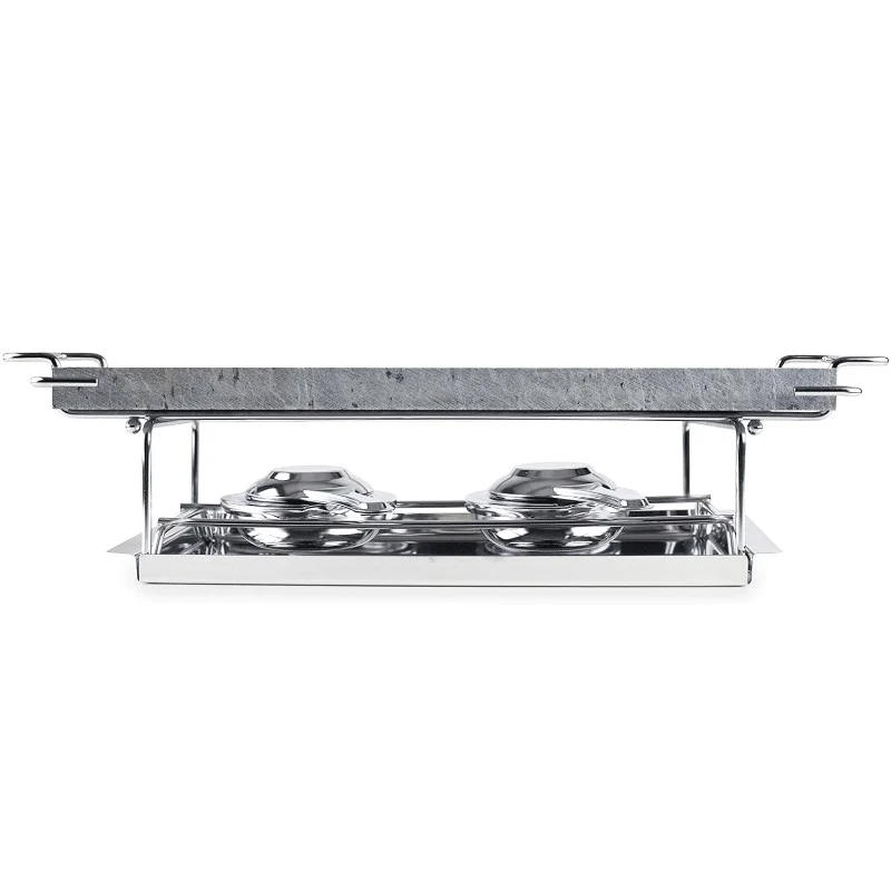 SET GRILL PIEDRA 37X18 CM IBILI