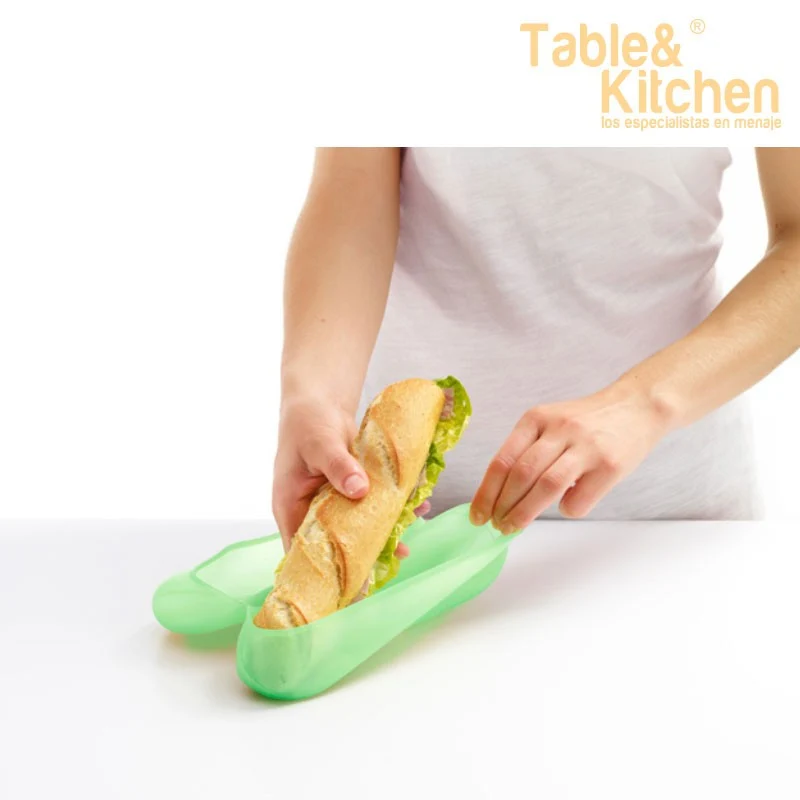 FUNDA REUTILIZABLE BOCADILLO/BAGUETTE SILICONA 22 CM