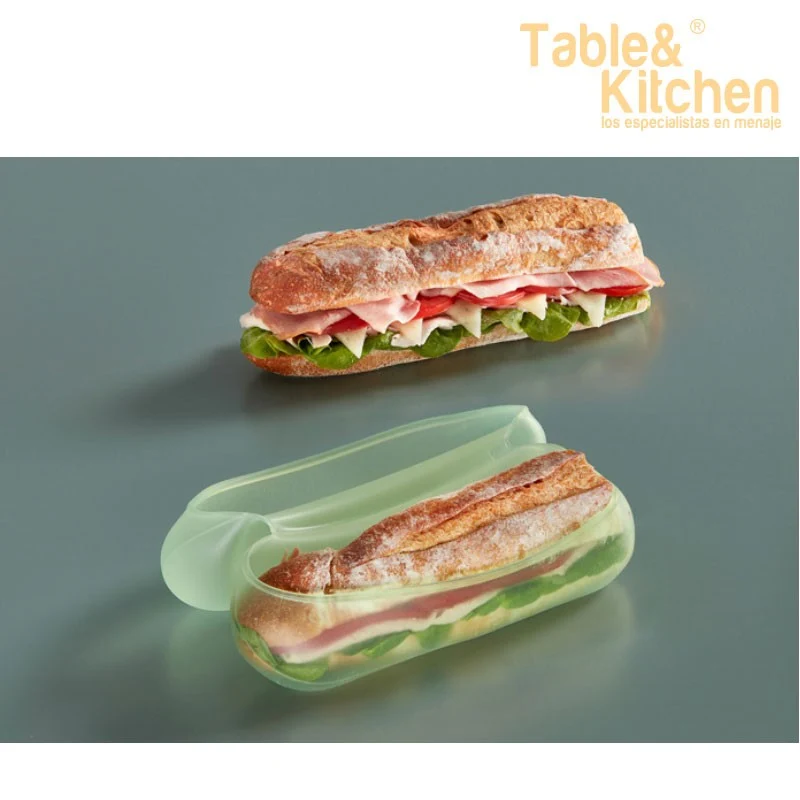 FUNDA REUTILIZABLE BOCADILLO/BAGUETTE SILICONA 22 CM