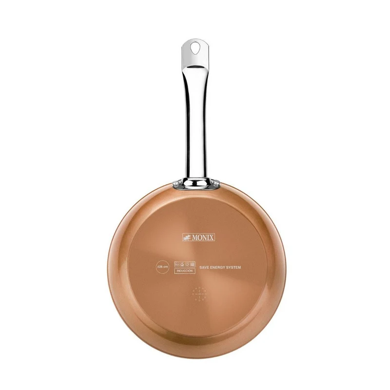 Sartén antiadherente Copper Monix (acabado cobre+titanio)