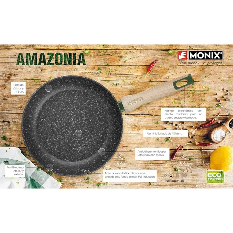 Sartén antiadherente Amazonia Monix