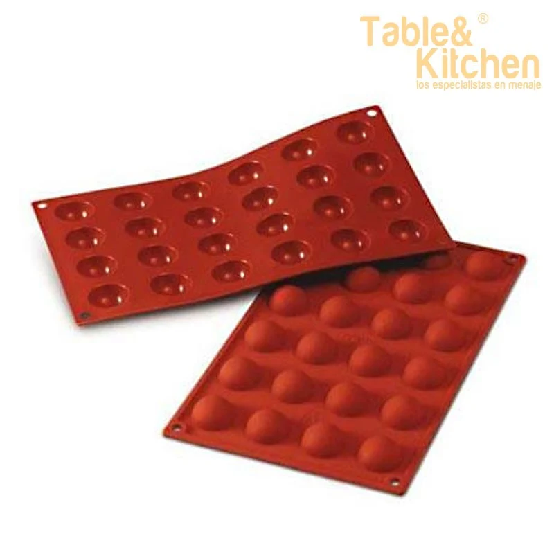 MOLDE SEMIESFERAS SILICONA 30X15MM SF006