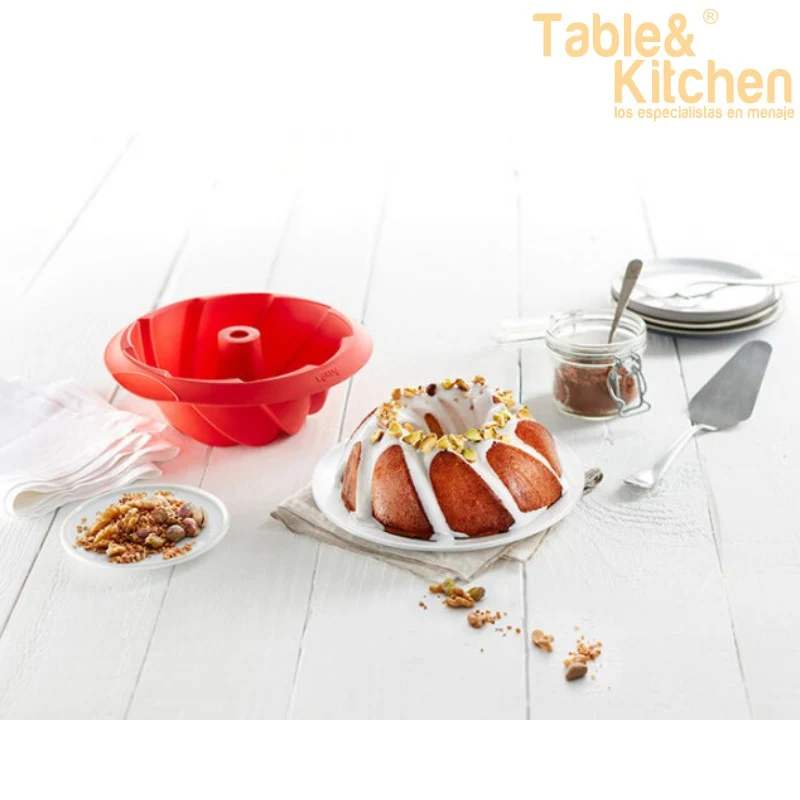 MOLDE SAVARIN ESPIRAL ROJO