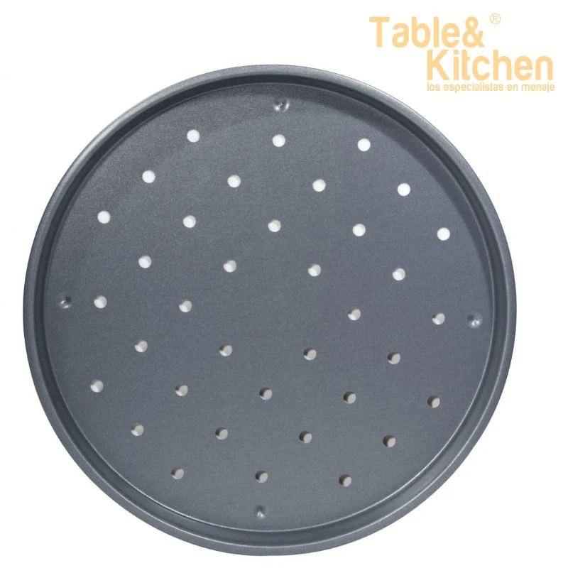 MOLDE PIZZA RIOJA PERFORADO 31X2CM IMF