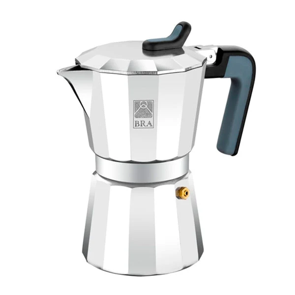 Cafetera italiana Deluxe 2 BRA (de 1 a 12 tazas)
