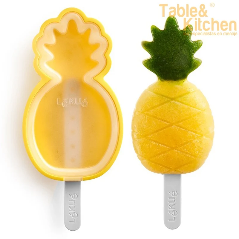 SET 4 MOLDES PARA HELADOS PIÑA Y SANDIA LEKUE