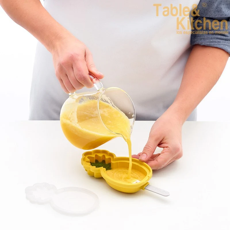 SET 4 MOLDES PARA HELADOS PIÑA Y SANDIA LEKUE