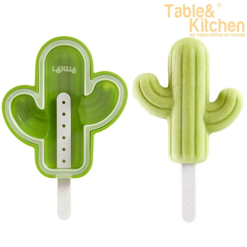 SET 4 MOLDES PARA HELADOS CACTUS LEKUE