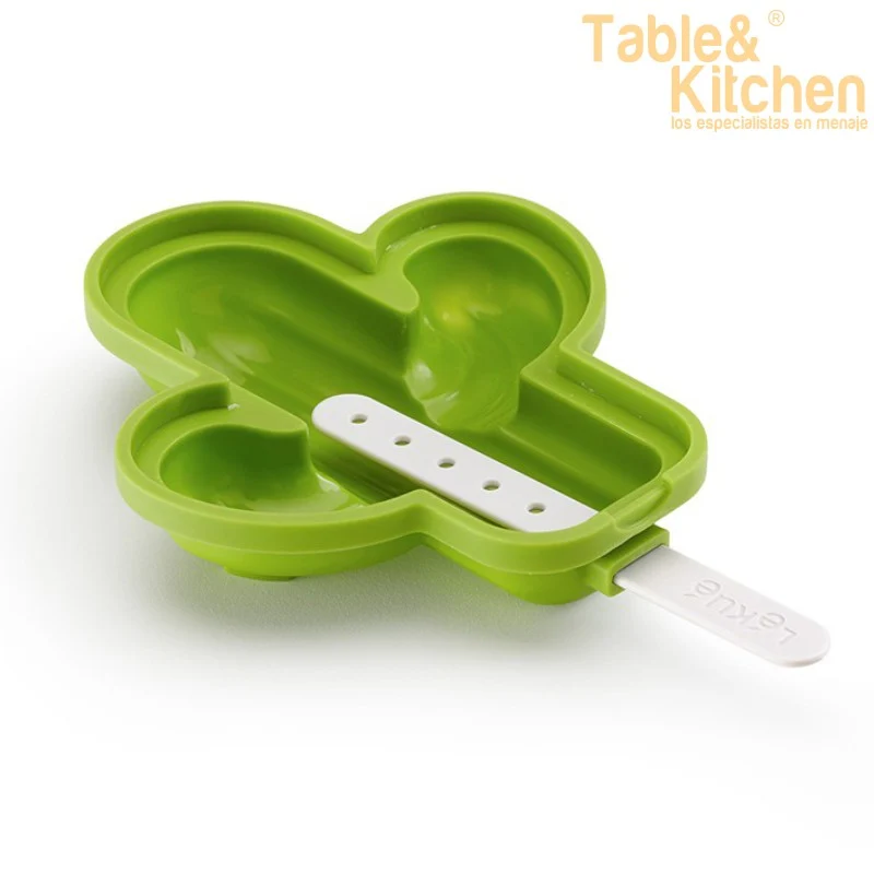 SET 4 MOLDES PARA HELADOS CACTUS LEKUE