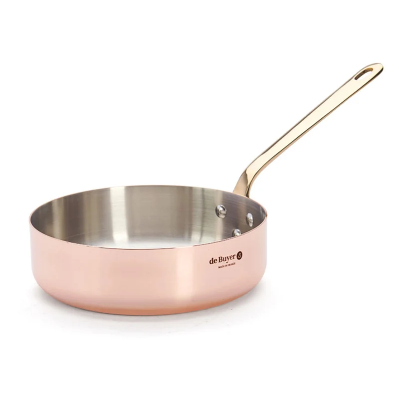 Sauté de cobre Inocuivre mango dorado De Buyer