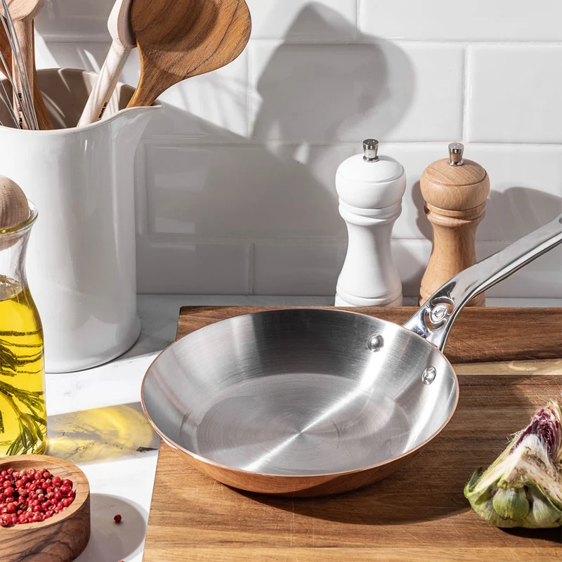 Sartén de cobre Inocuivre con mango de inox De Buyer