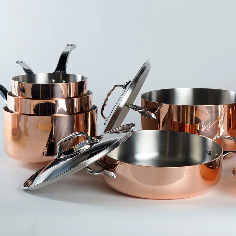 Olla de cobre Inocuivre con asas de inox De Buyer