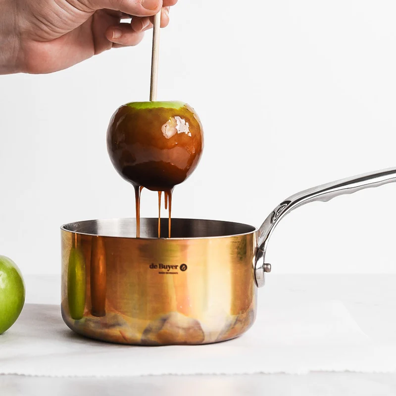 Cazo de cobre Inocuivre con mango de inox De Buyer