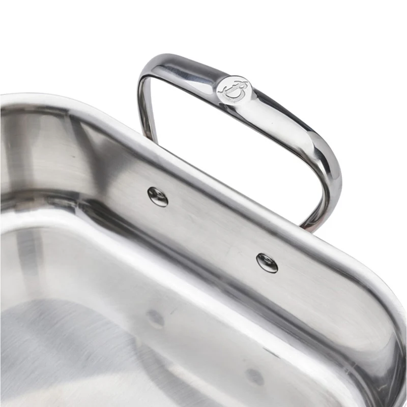 Bandeja asadora de cobre Inocuivre con asas de inox De Buyer