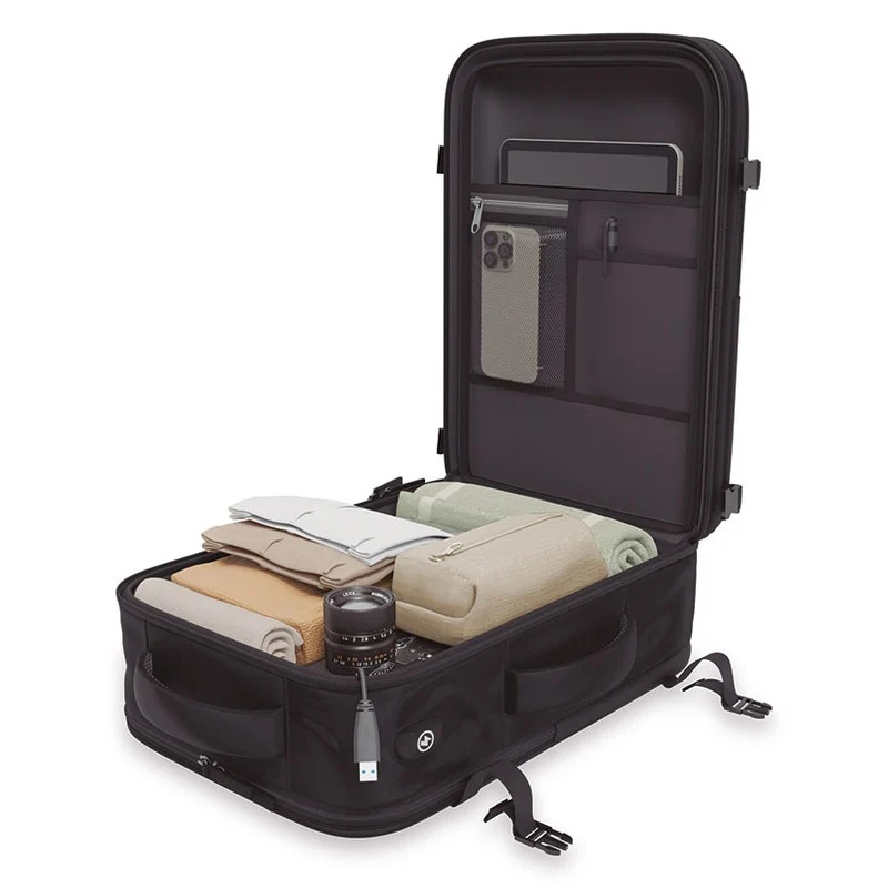 PACK MALETA DE CABINA + MOCHILA NUMADA EXPLORER NEGRA
