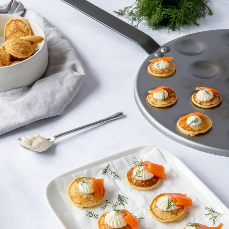 Sartén para 16 blinis hierro Mineral B De Buyer