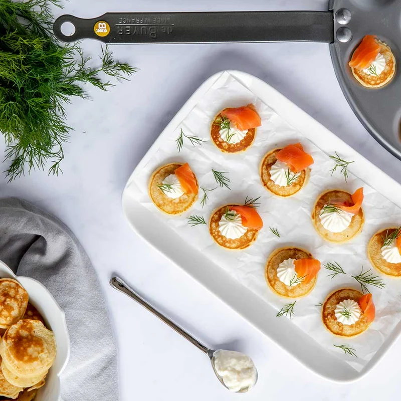 Sartén para 16 blinis hierro Mineral B De Buyer