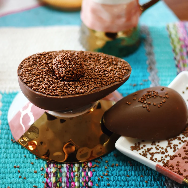 Set de 3 moldes para huevos de chocolate 3D Ibili