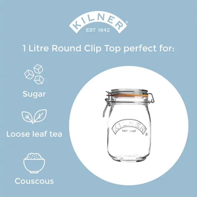 Tarros herméticos de cristal Clip Top de Kilner®
