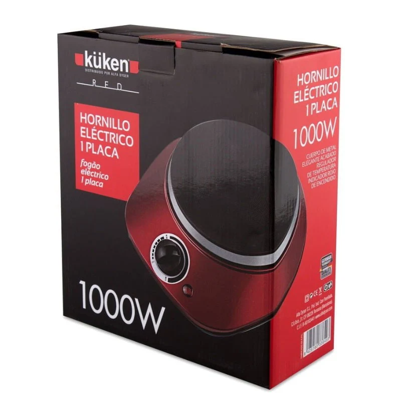 HORNILLO ELECTRICO 1000W KUKEN RED