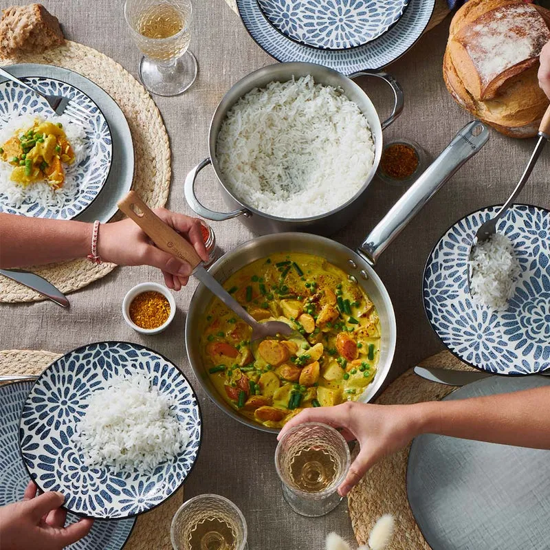 Sauté bombeada tipo wok Alchimy De Buyer