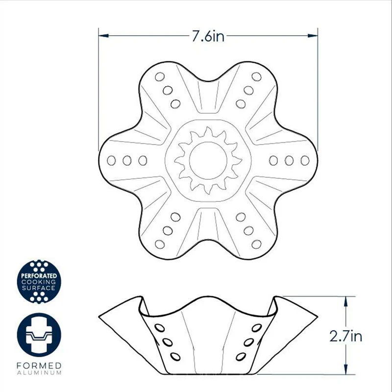 Molde para tortillas onduladas Nordic Ware