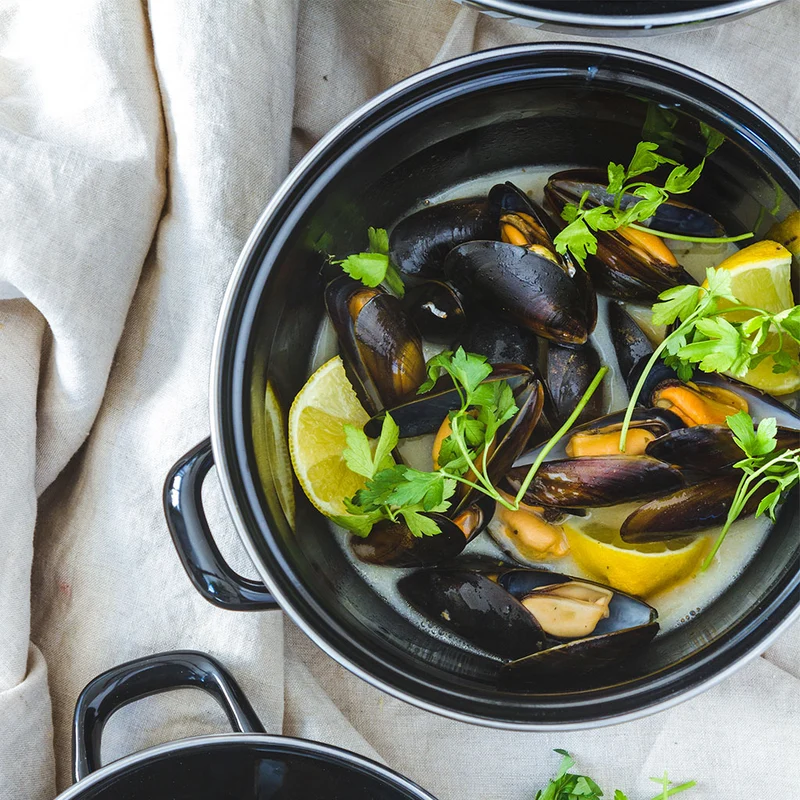 Olla esmaltada para mejillones KitchenCraft