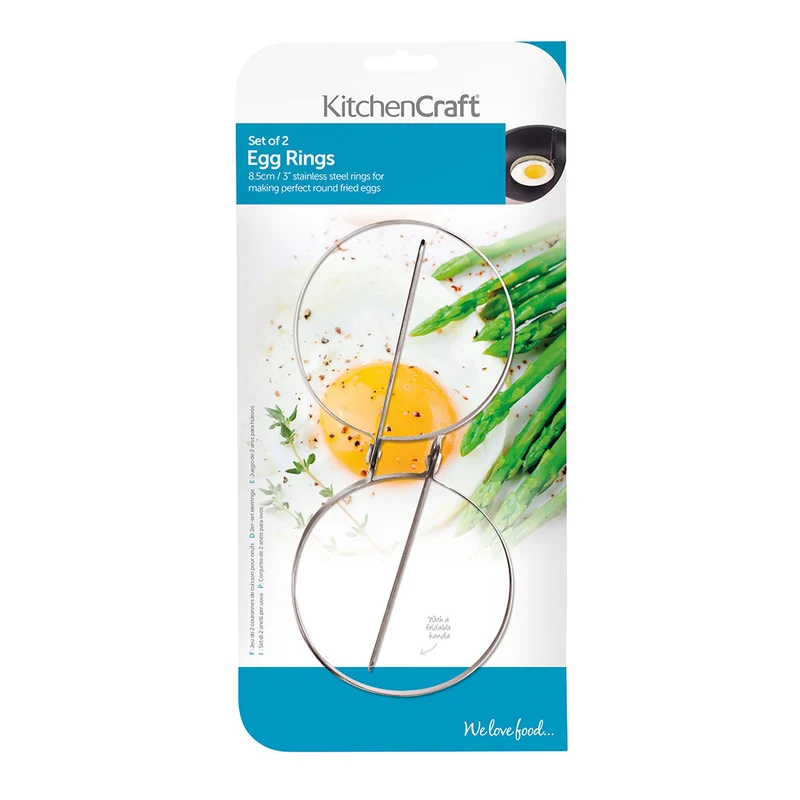 Set 2 moldes para huevos fritos KitchenCraft