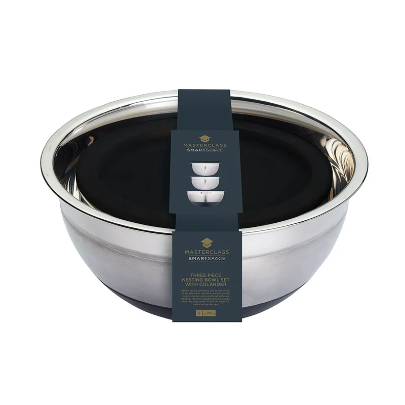 Set de boles y colador inox Masterclass de KitchenCraft