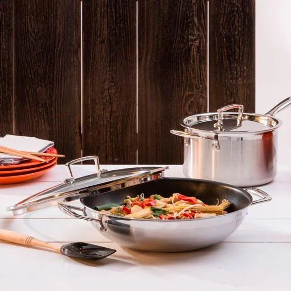 Wok antiadherente Premium 30 cm Le Creuset