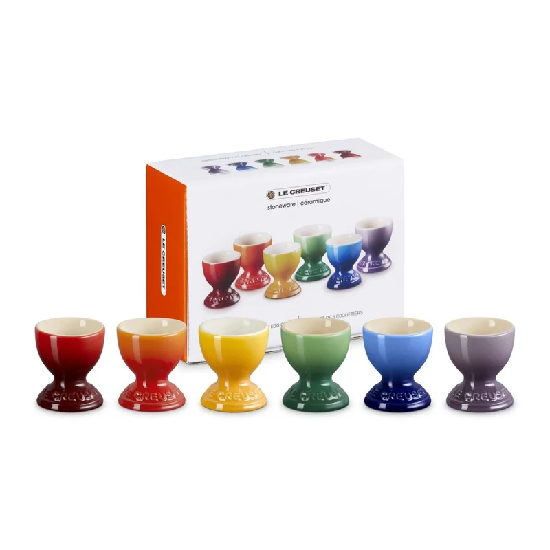Set 6 hueveras Arcoiris Le Creuset