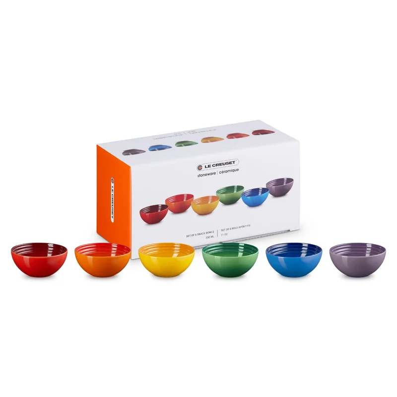 Set 6 boles cerámicos Arcoíris Le Creuset