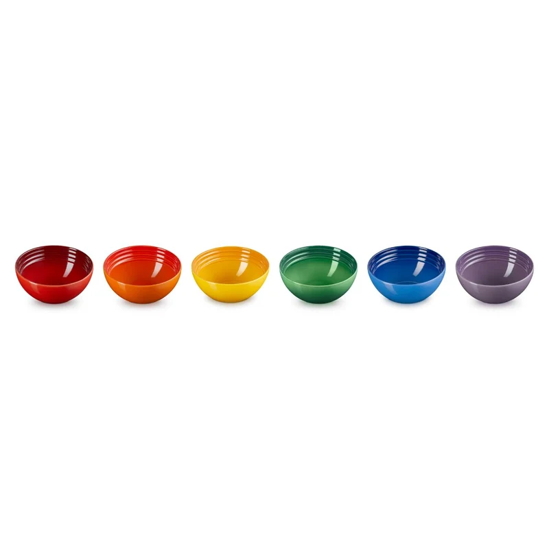Set 6 boles cerámicos Arcoíris Le Creuset