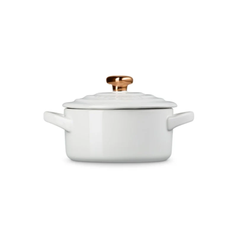 Mini cocotte pomo dorado Le Creuset