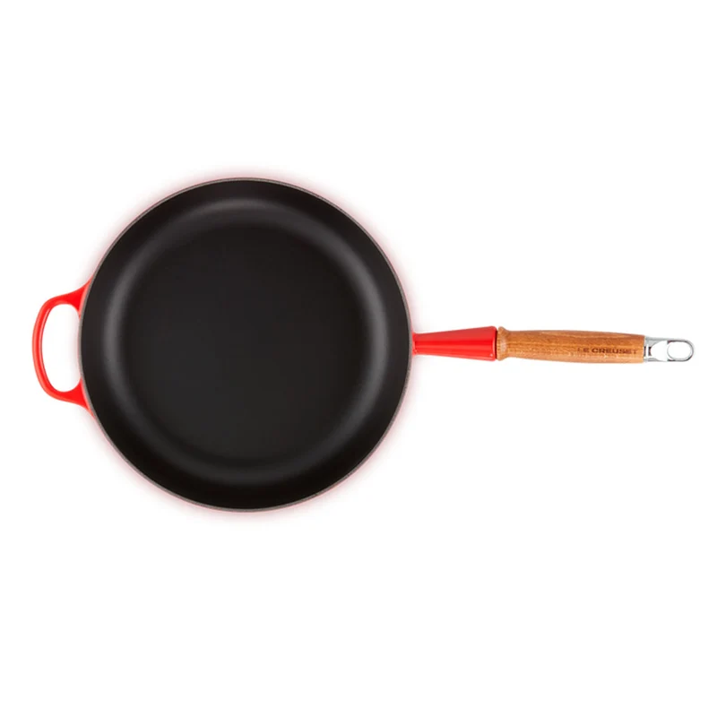 Sartén alta de hierro con mango de madera Le Creuset