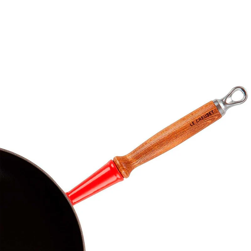 Sartén alta de hierro con mango de madera Le Creuset