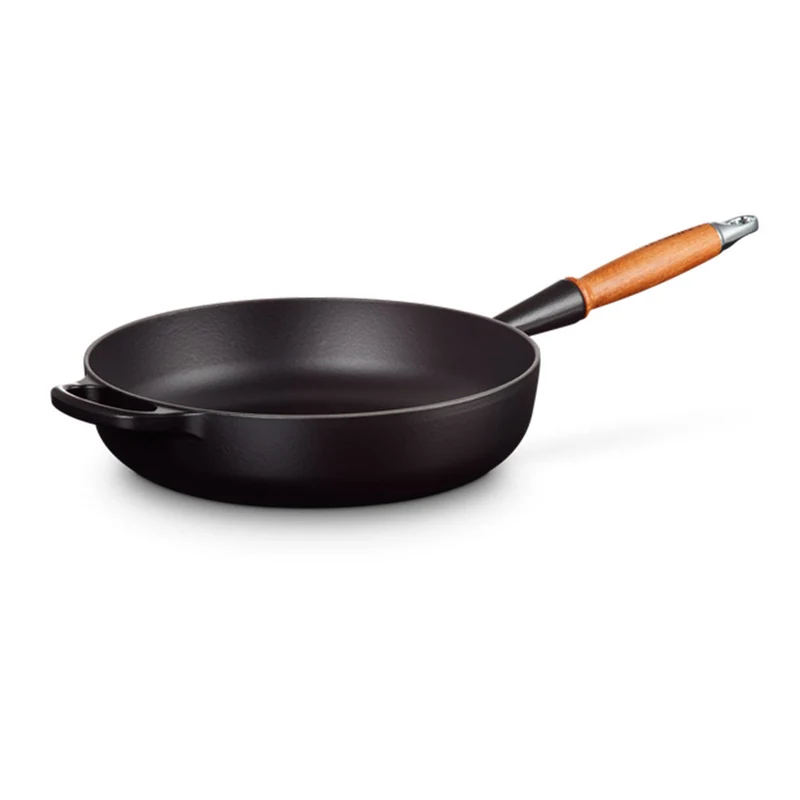 Sartén alta de hierro con mango de madera Le Creuset