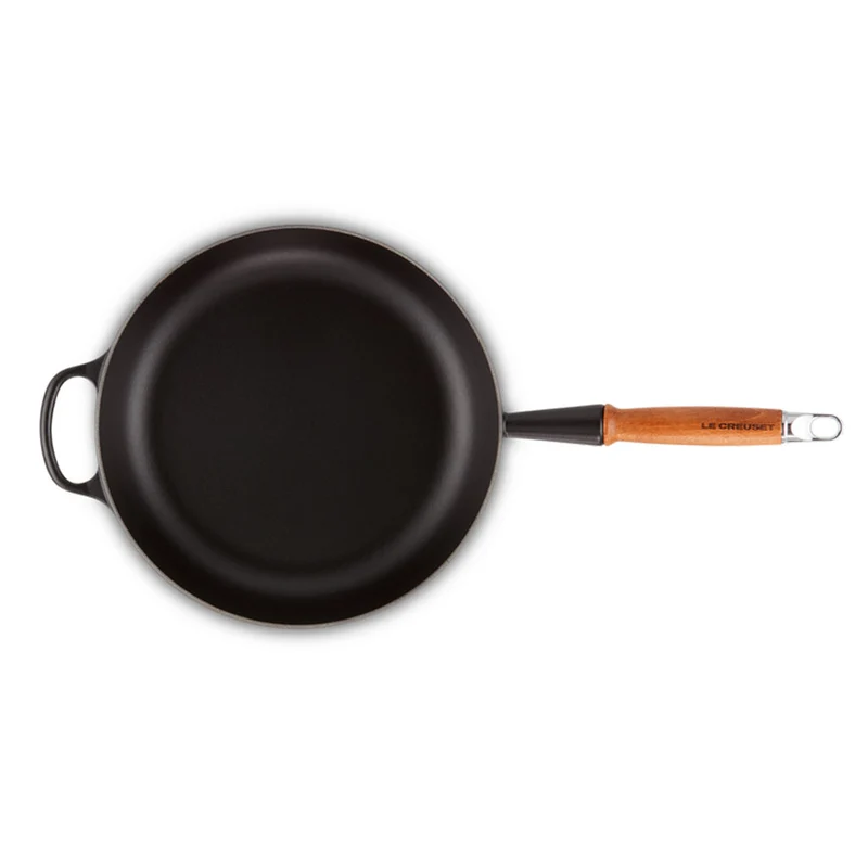 Sartén alta de hierro con mango de madera Le Creuset
