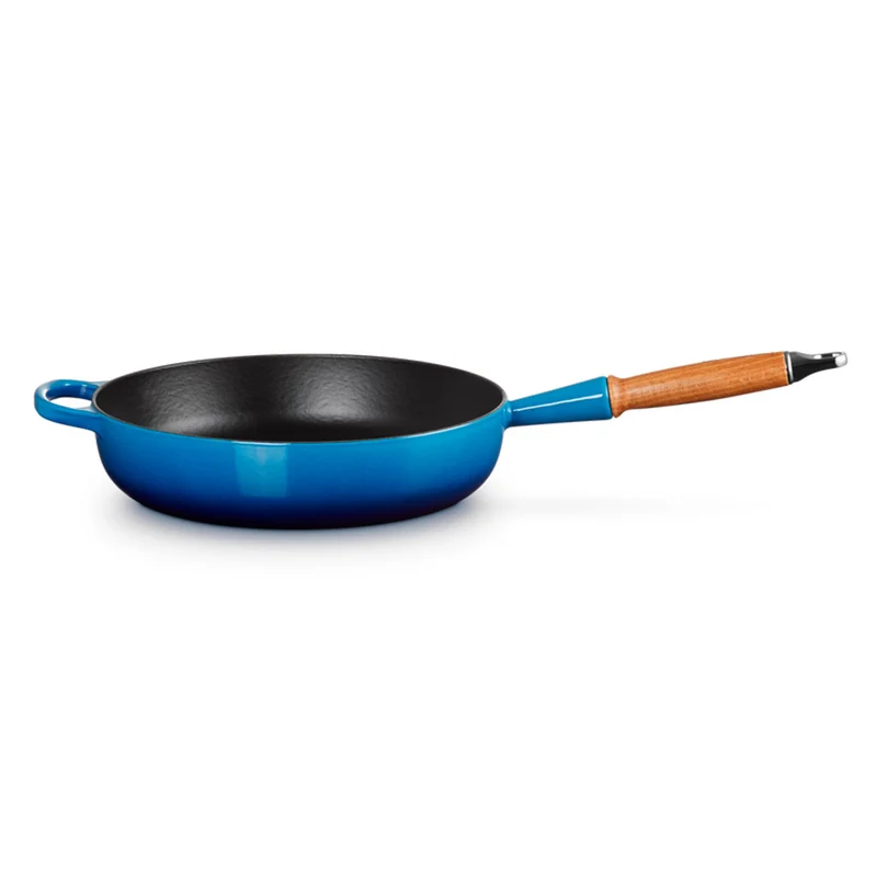 Sartén alta de hierro con mango de madera Le Creuset