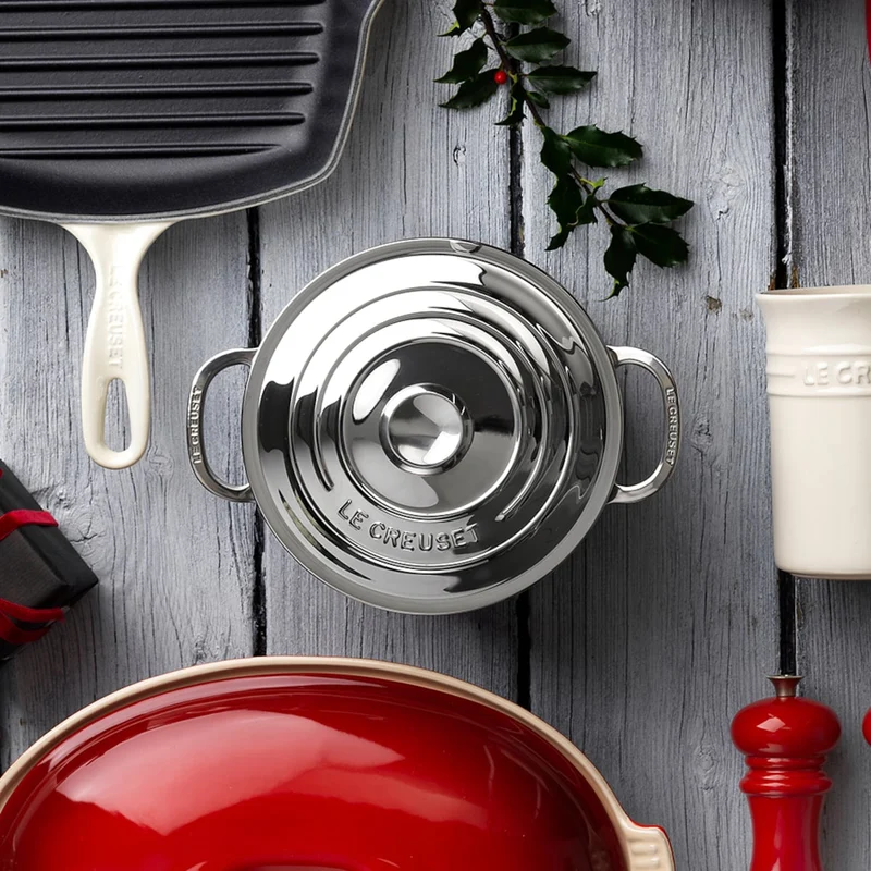 Olla acero inox con tapa 18 cm 3-PLY Le Creuset