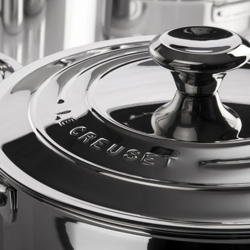 Olla acero inox con tapa 18 cm 3-PLY Le Creuset