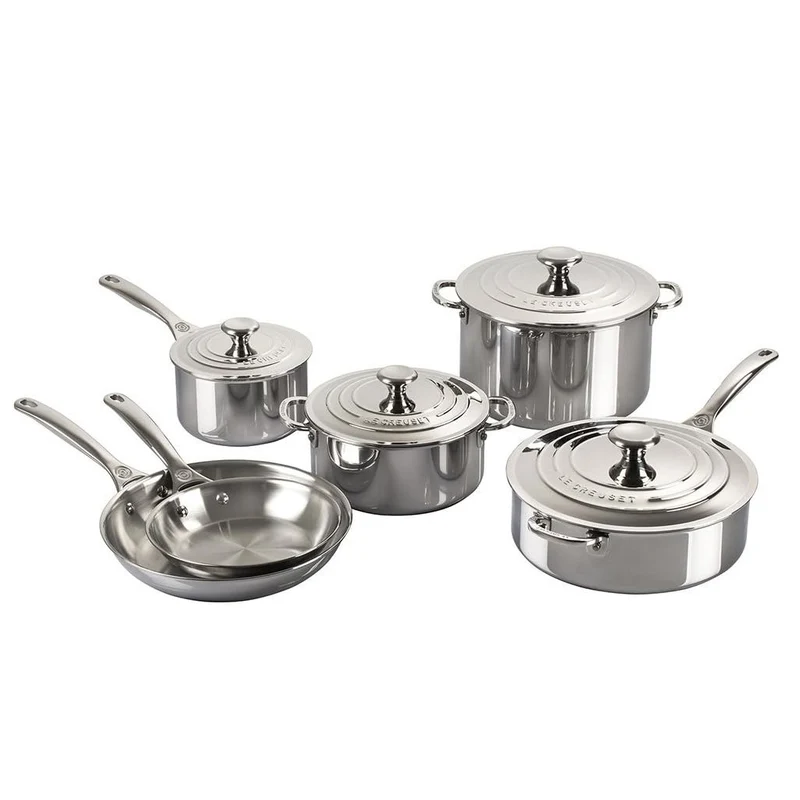 Olla acero inox con tapa 18 cm 3-PLY Le Creuset
