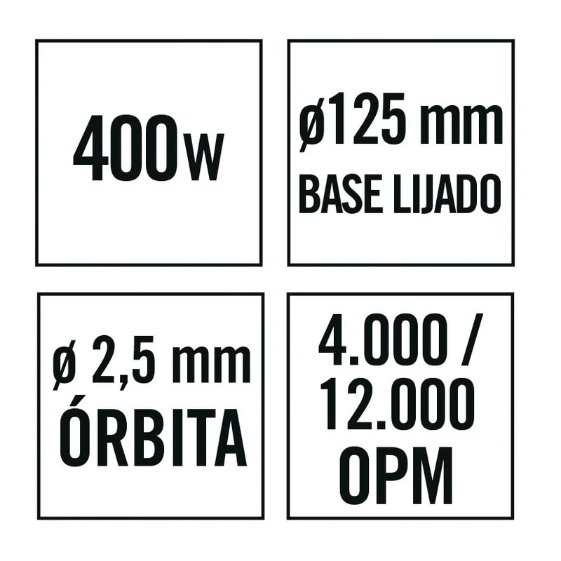 LIJADORA ELECTRICA LR40NM 400W RATIO