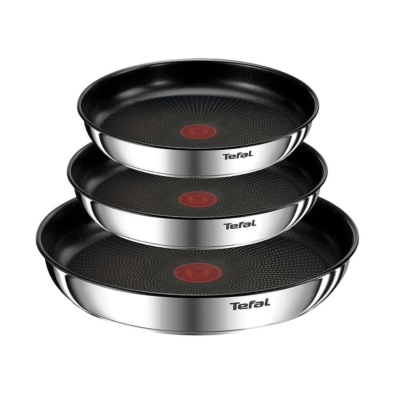 Conjunto de 3 sartenes y mango Ingenio Emotion Tefal 22, 24 y 28 cm