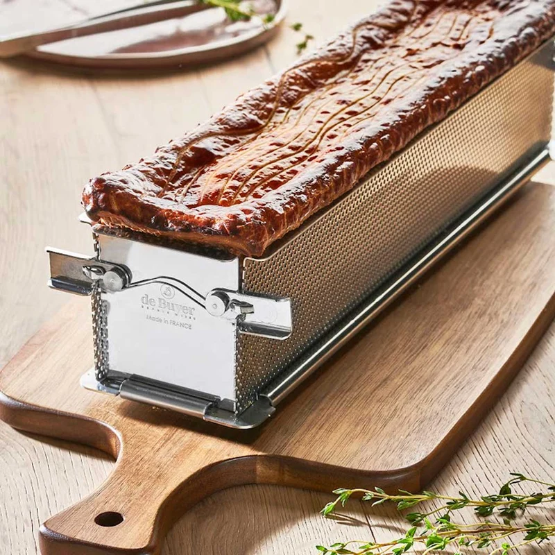Molde desplegable perforado inox De Buyer