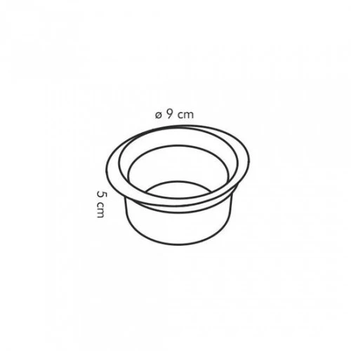 JUEGO 2 MOLDES PASTELES GUSTO 9CM