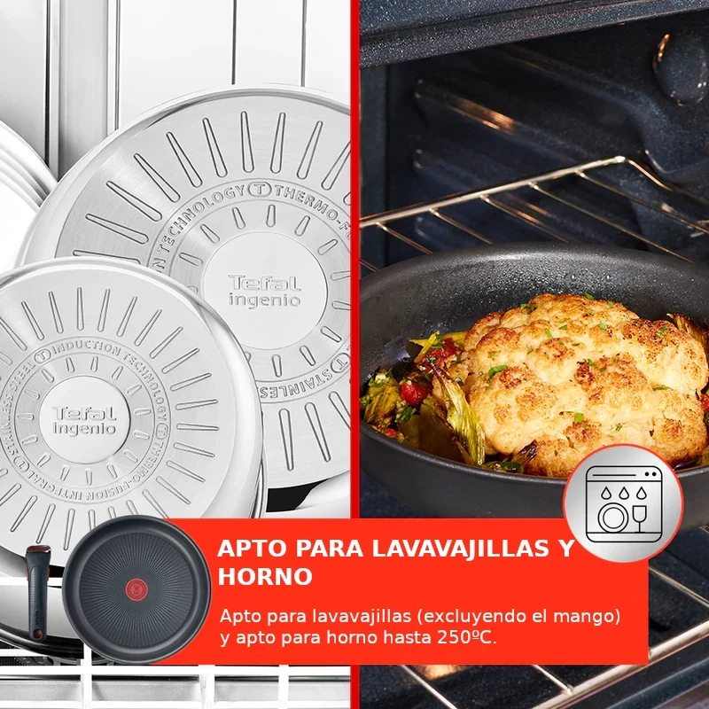 Conjunto de 3 piezas Ingenio Cook Eat Tefal
