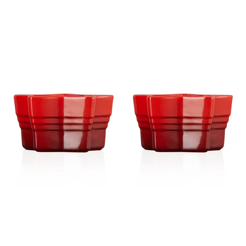 Conjunto de 2 ramequines Estrella Colección Christmas Le Creuset