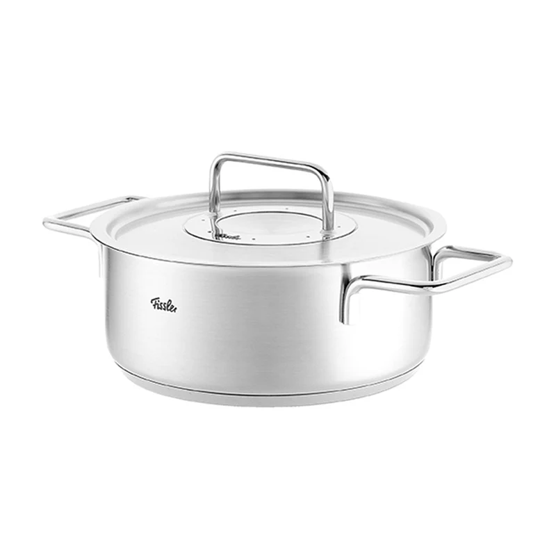Cacerola con tapa de acero inoxidable Pure Fissler