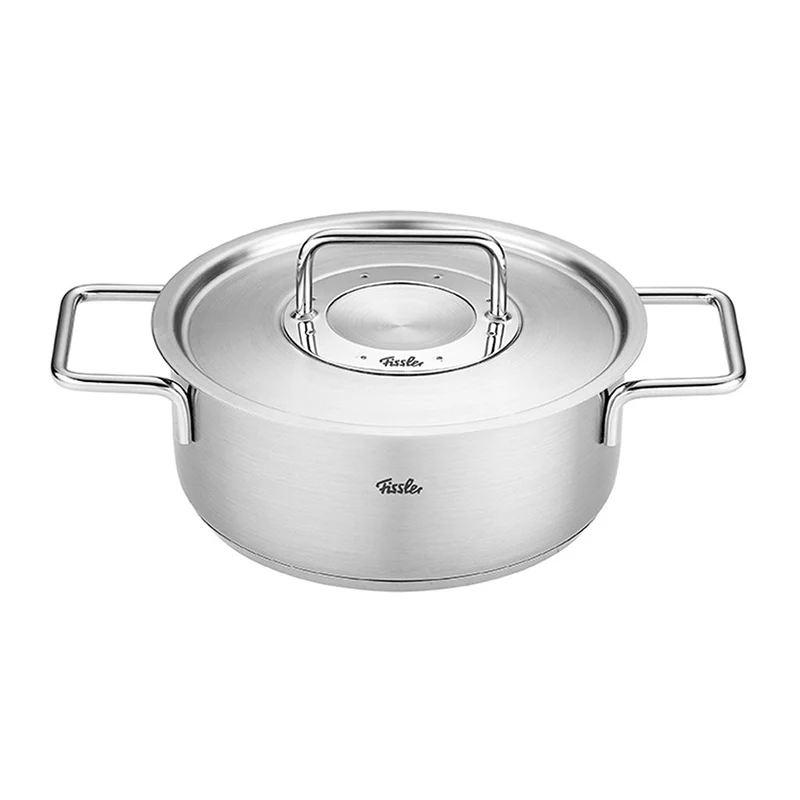 Cacerola con tapa de acero inoxidable Pure Fissler